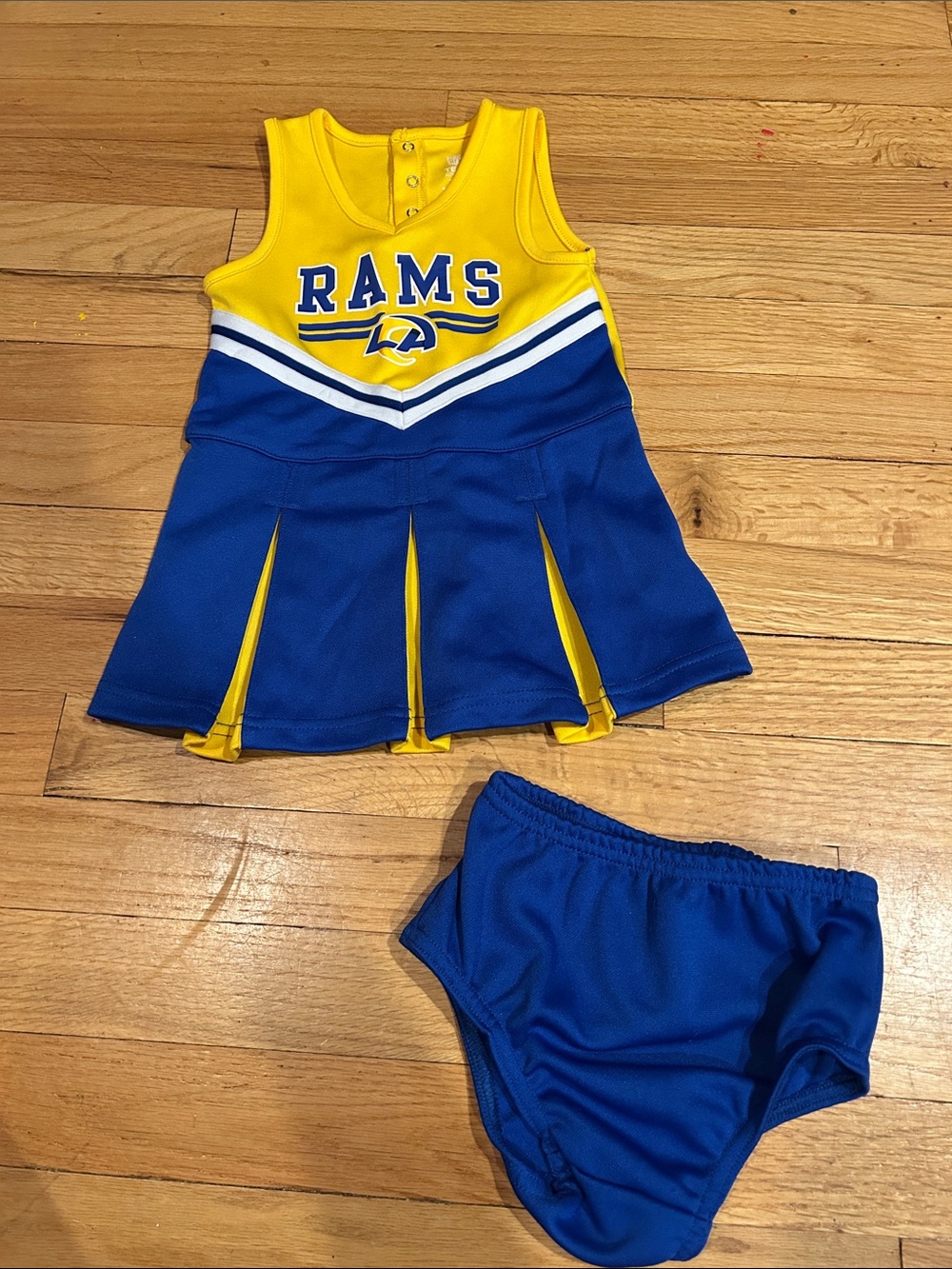 NFL Rams Yellow and Royal Blue Cheer Dress Set for Toddler